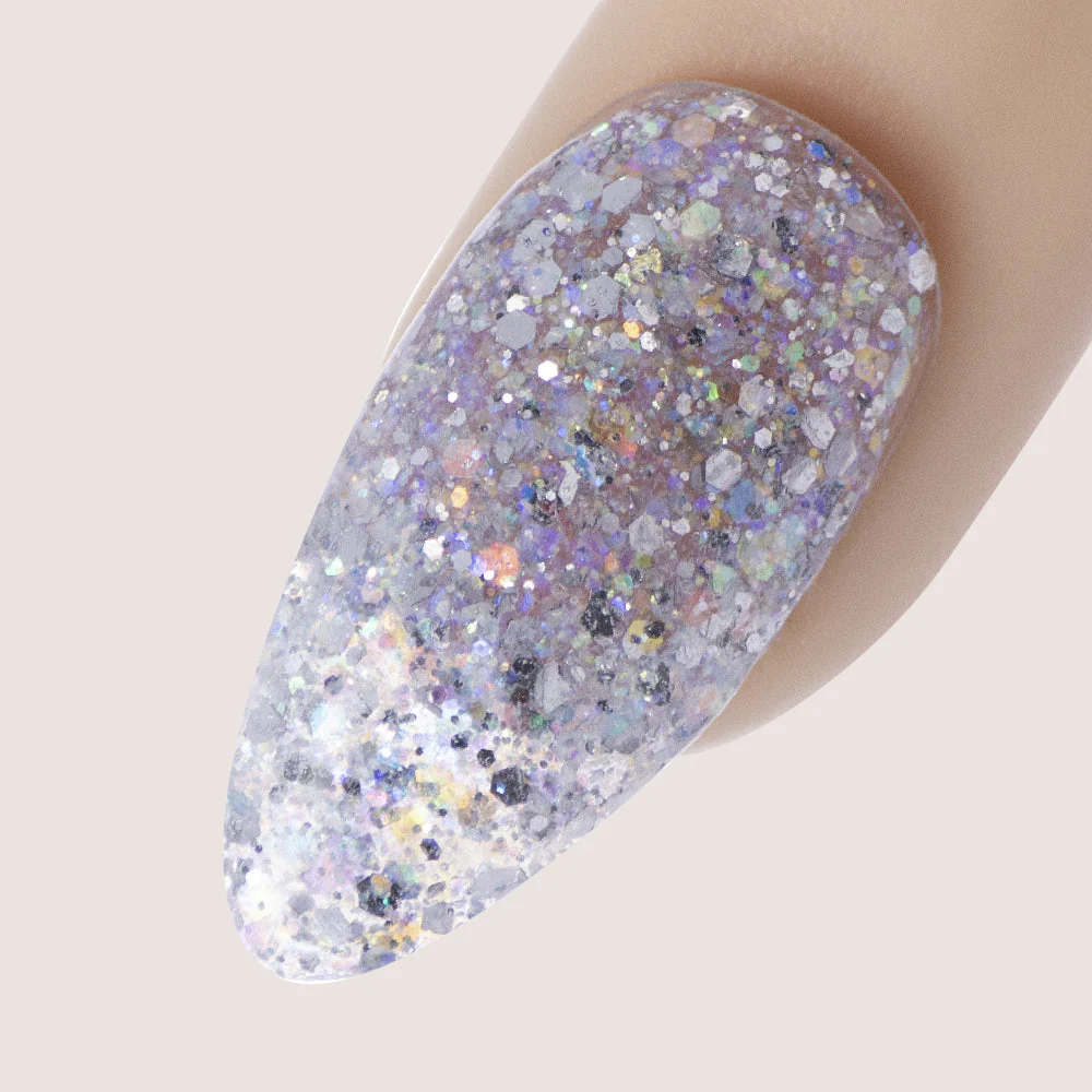 15g, Crystal Blitz, Iridescent Silver Holo Glitter