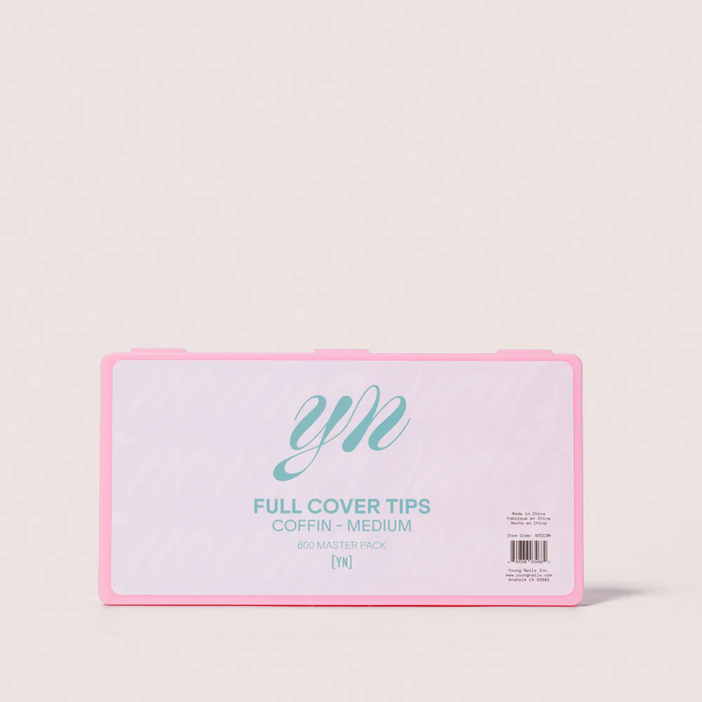 Full Cover Tips, Coffin Medium, 600 Master Pack