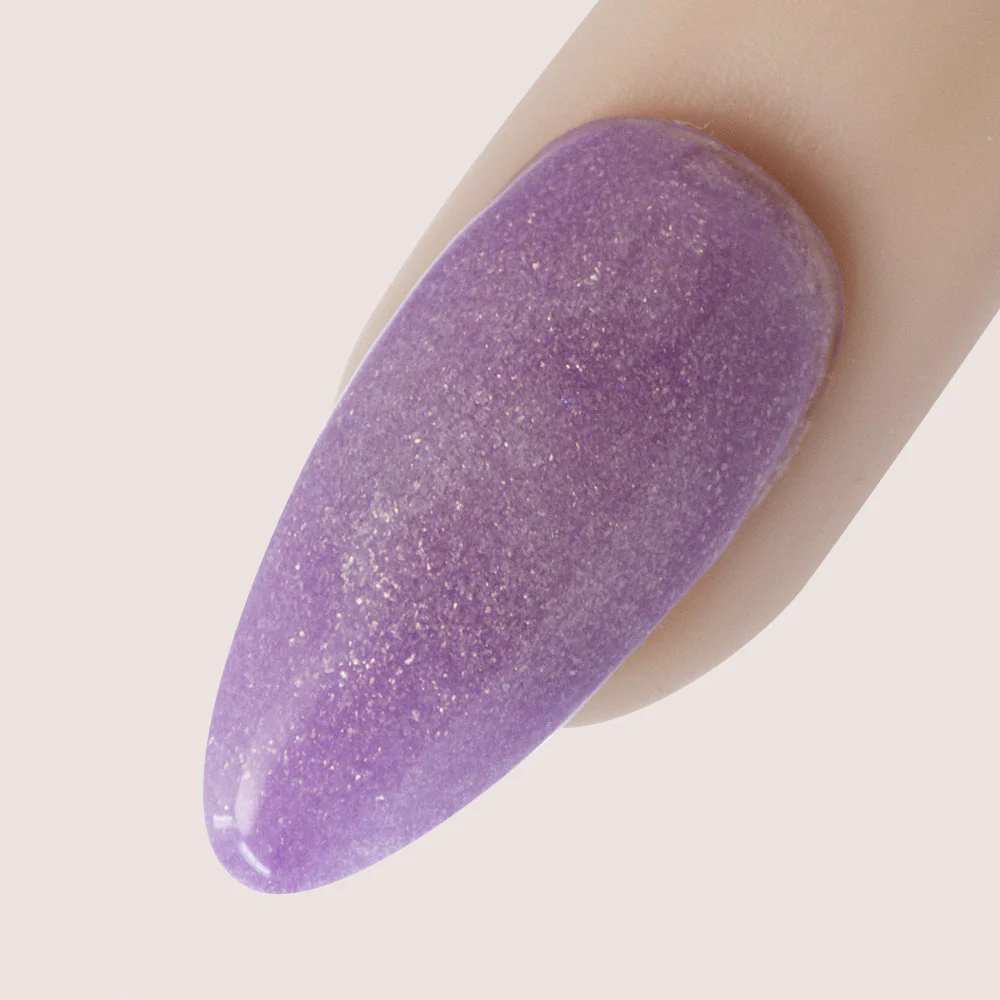 15g, Radiant Blitz, Pastel Mauve Lavender with Fine Gold Glitter