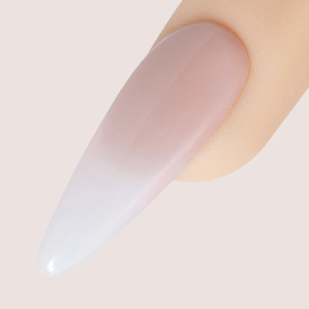 Speed Frost Pink Acrylic Nail Powder, Semi-Opaque Light Milky Pink, 45g